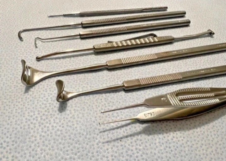 Set Of 7 Karl Storz Ophthalmic Surgical Instruments