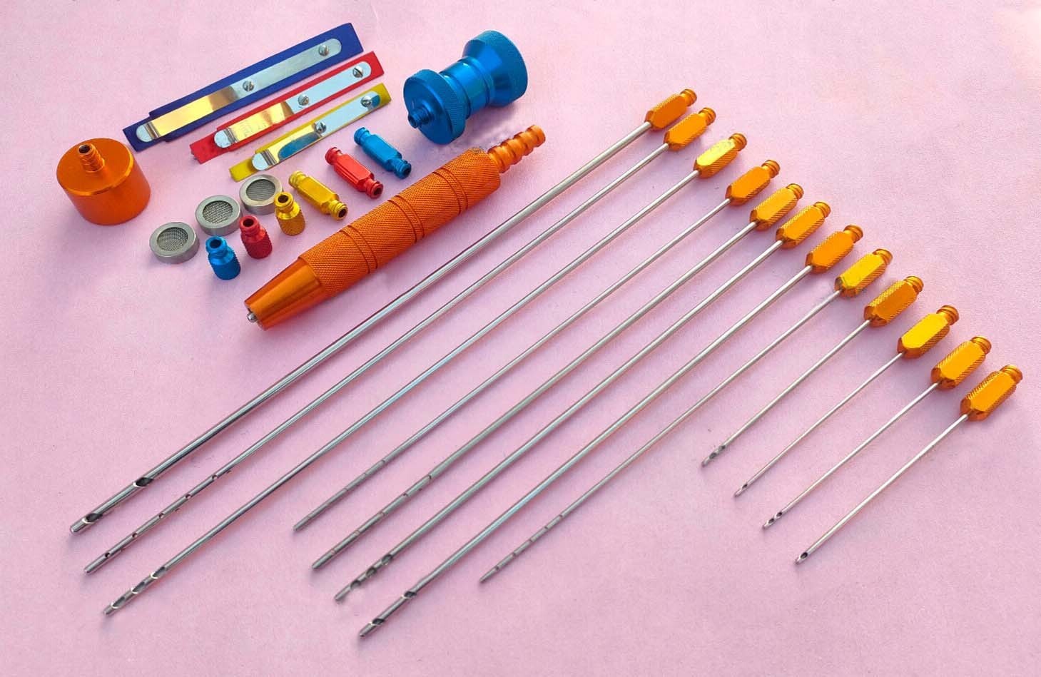 Cannula Set of 27 Pieces Luer Lock Liposuction Fat Transplantation A Quality Kit