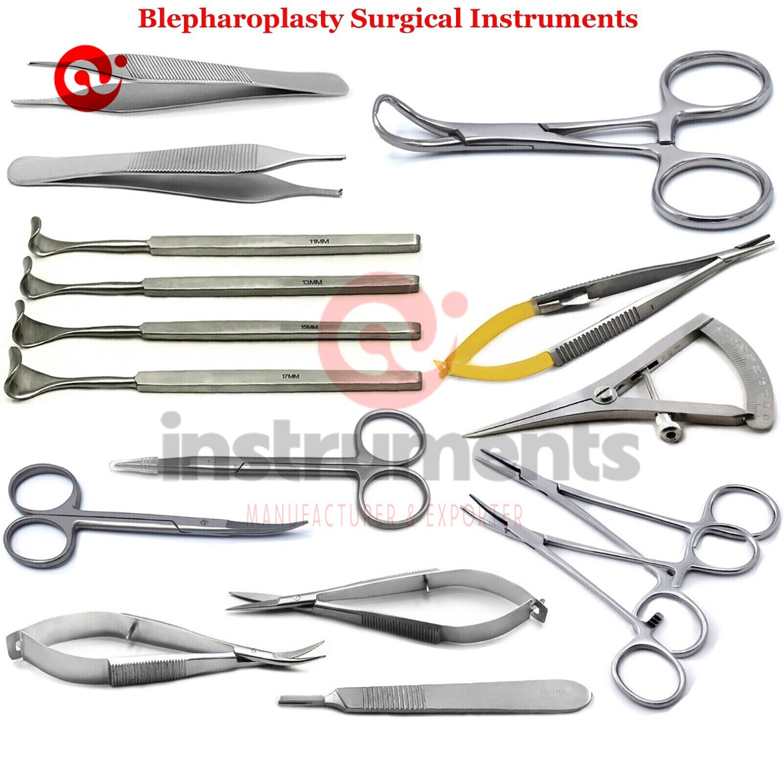16pcs Micro Eye Surgery Surgical Blepharoplasty Eyelid Retractors Ophthalmic set