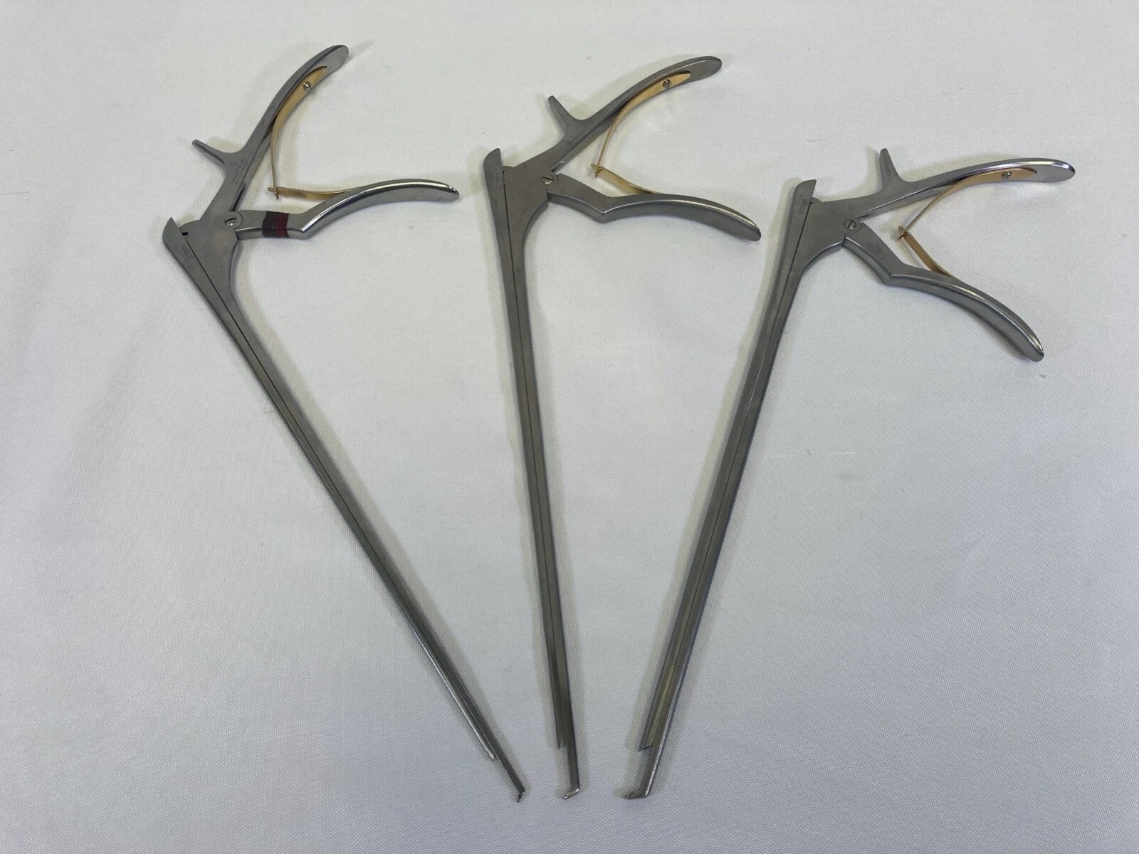 Set of 3 V. Mueller NL4071-112 113 114 40° Cervical Kerrison Rongeur 2-4mm 11.5