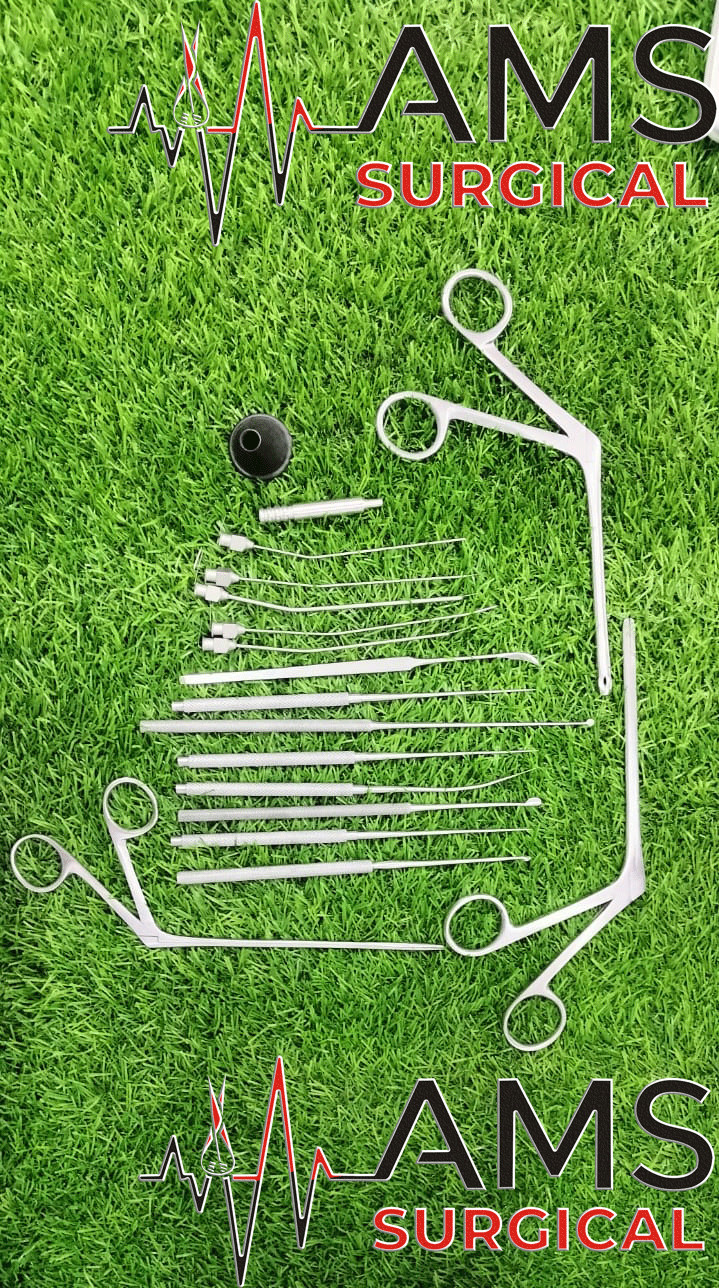 Myringotomy Instruments Set Of 15 PCs For ENT Myringoplasty Surgical Instruments