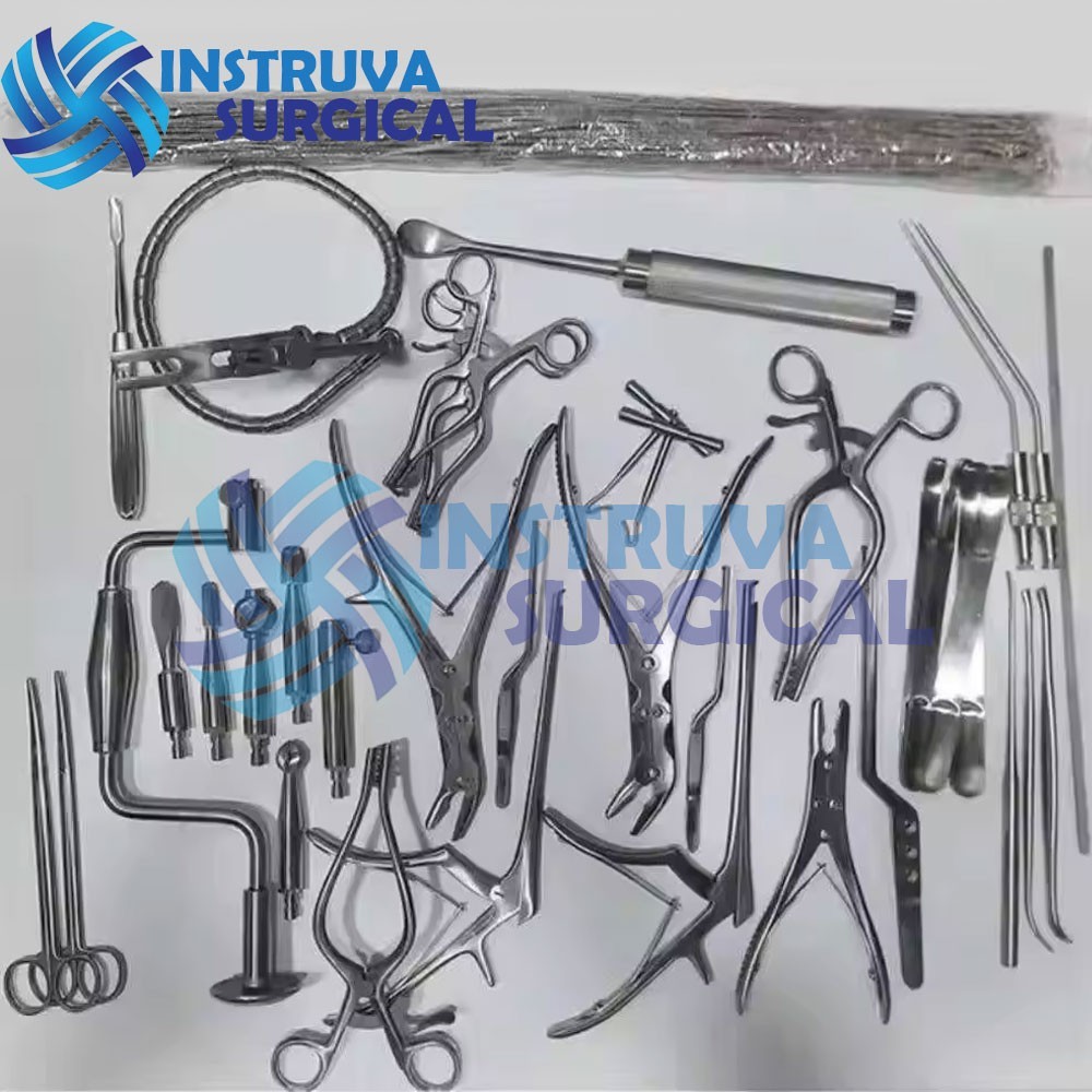 Basic Craniotomy Surgical Neuro and Spinal Orthopedic Instruments Set