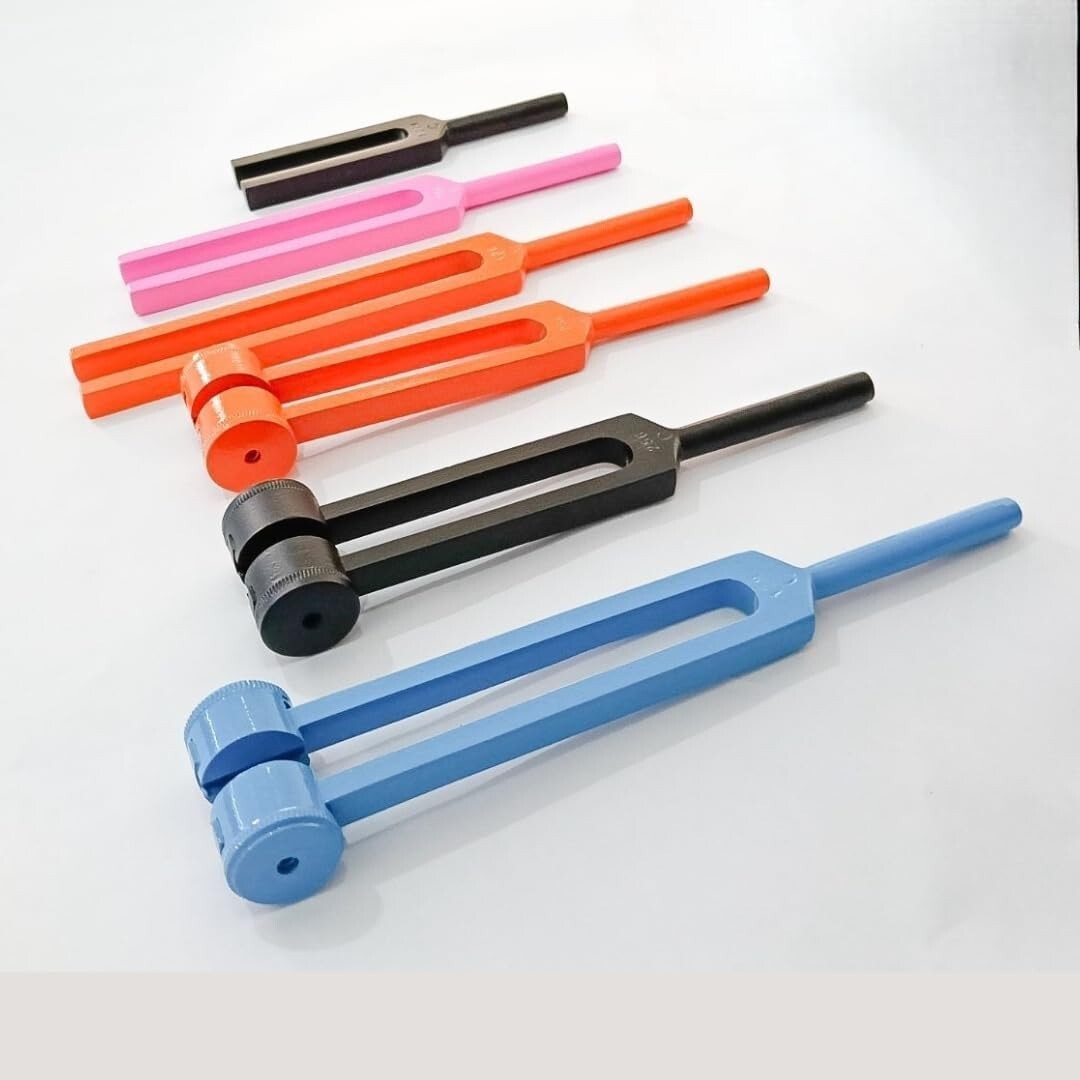 ENT Diagnostic Tuning Fork Kit – 6pcs Aluminum Precision Set