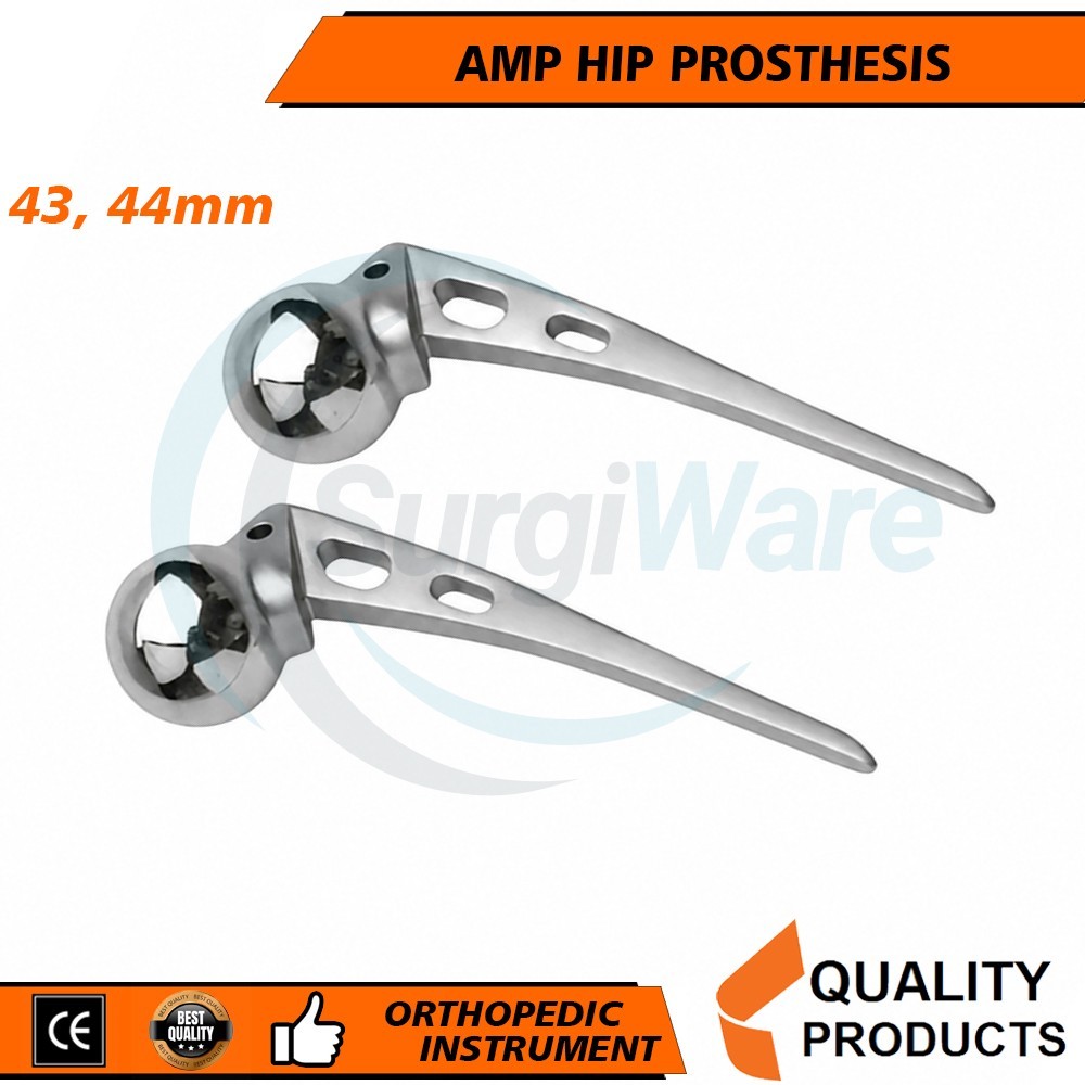 AMP Hip Prosthesis 43mm & 44mm Orthopedic Instruments