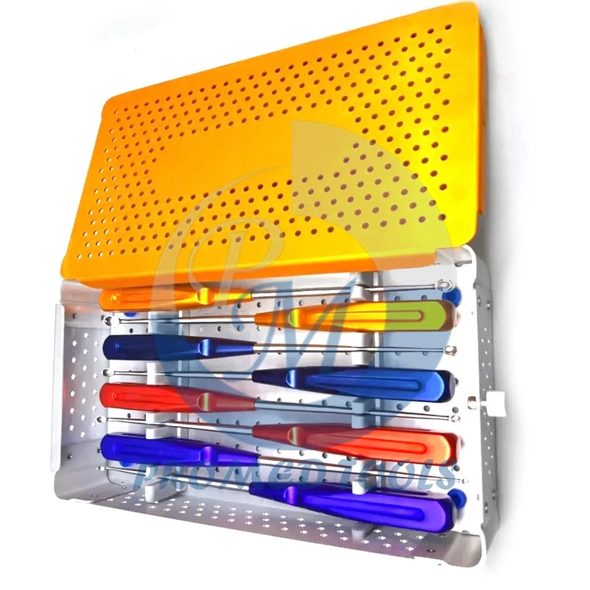 Volkmann Bone Curette Set 8 Pcs Surgical Orthopedic Instruments with Case Box