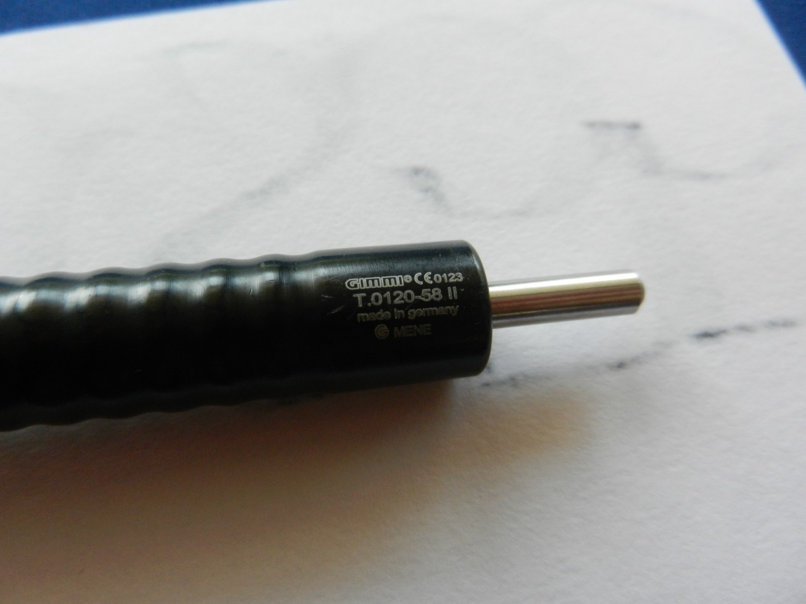 E6855 Gimmi T.0120.58 II Monopolar 2.8mm L-Hook Electrode 30cm Length