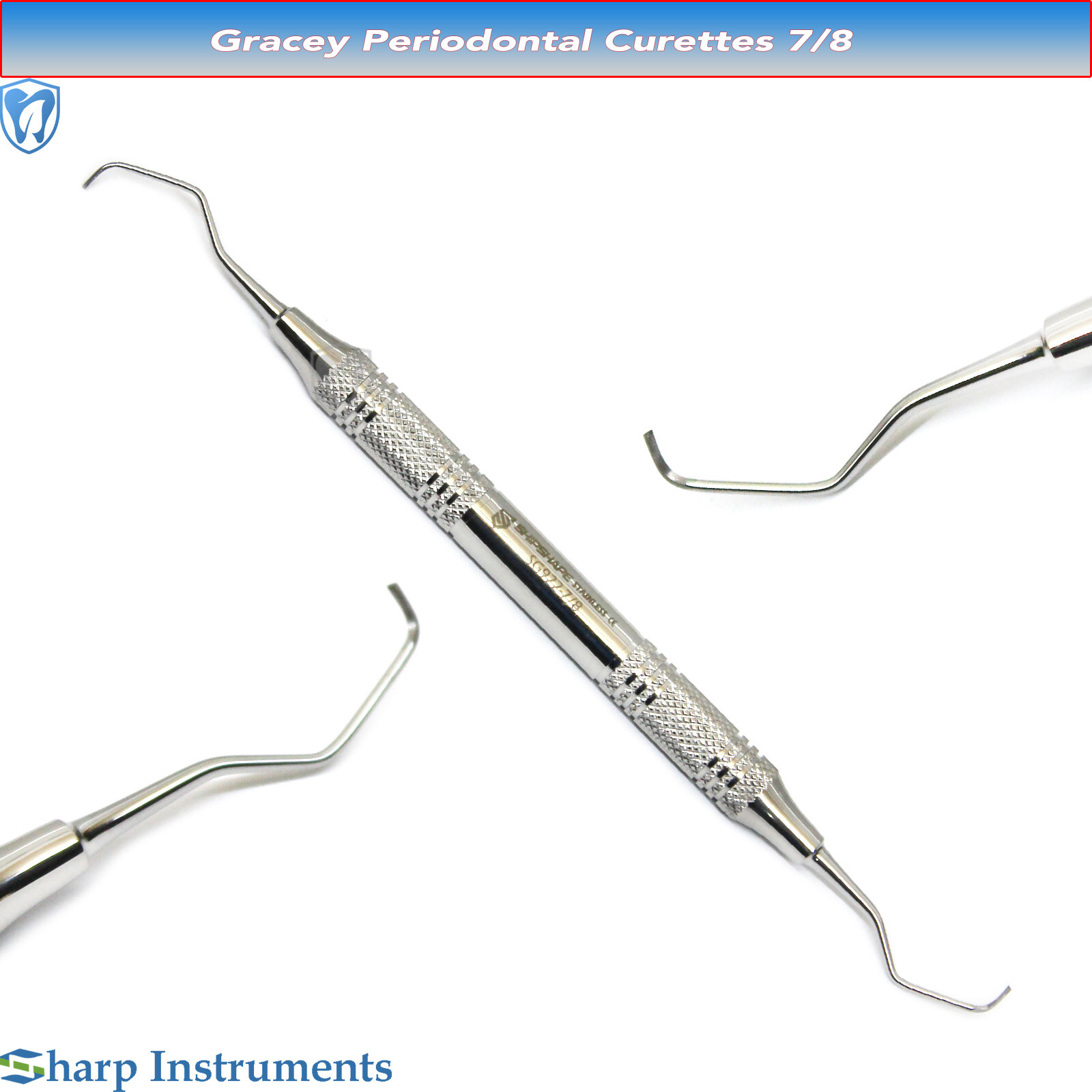Gracey Curette 1/2,3/4,5/6,7/8,9/10,11/12,13/14 Double Ended Dental Curettes CE