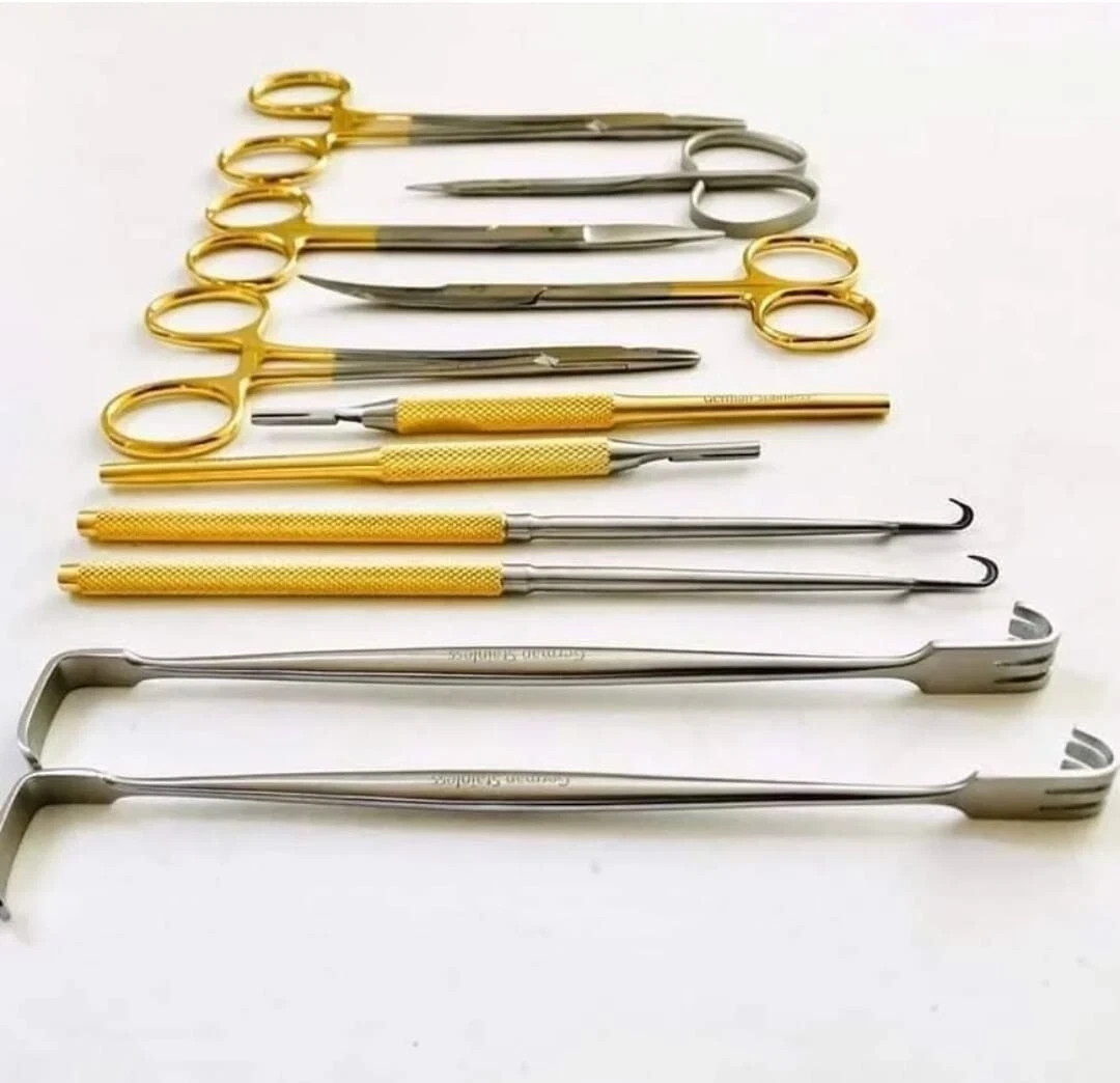 New 11PCs Set General Surgery Orthopedic Instruments German Stainless Steel