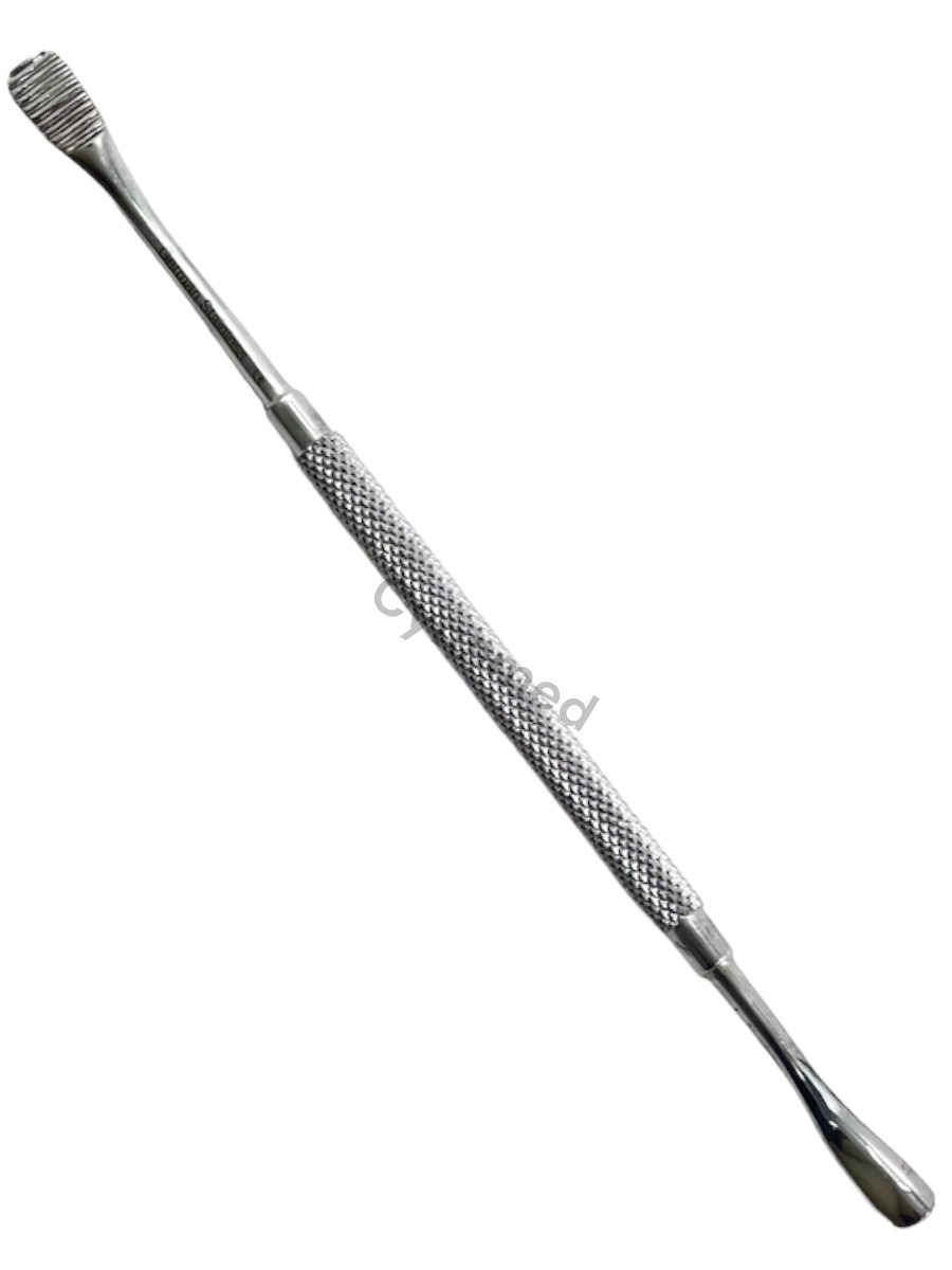 5 CT Howard Bone File #12, Knurled, Double-Ended, Bone Filing Handpiece