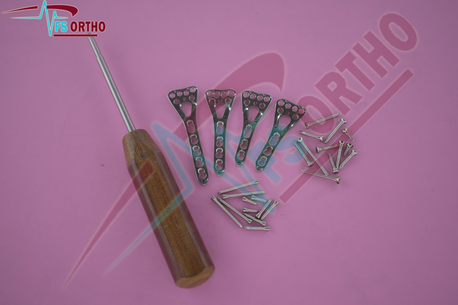 Locking Variable Angle Distäl Radius Volar plate 3-5 holes L &R & screw 62 pc SS