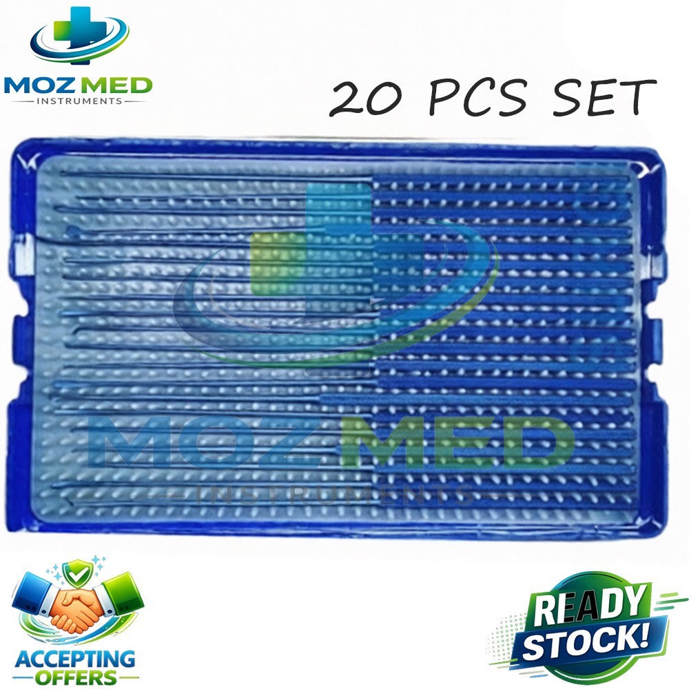 Rhoton Micro Dissector Expanded Set 20 Pcs Neurosurgery Instruments Set