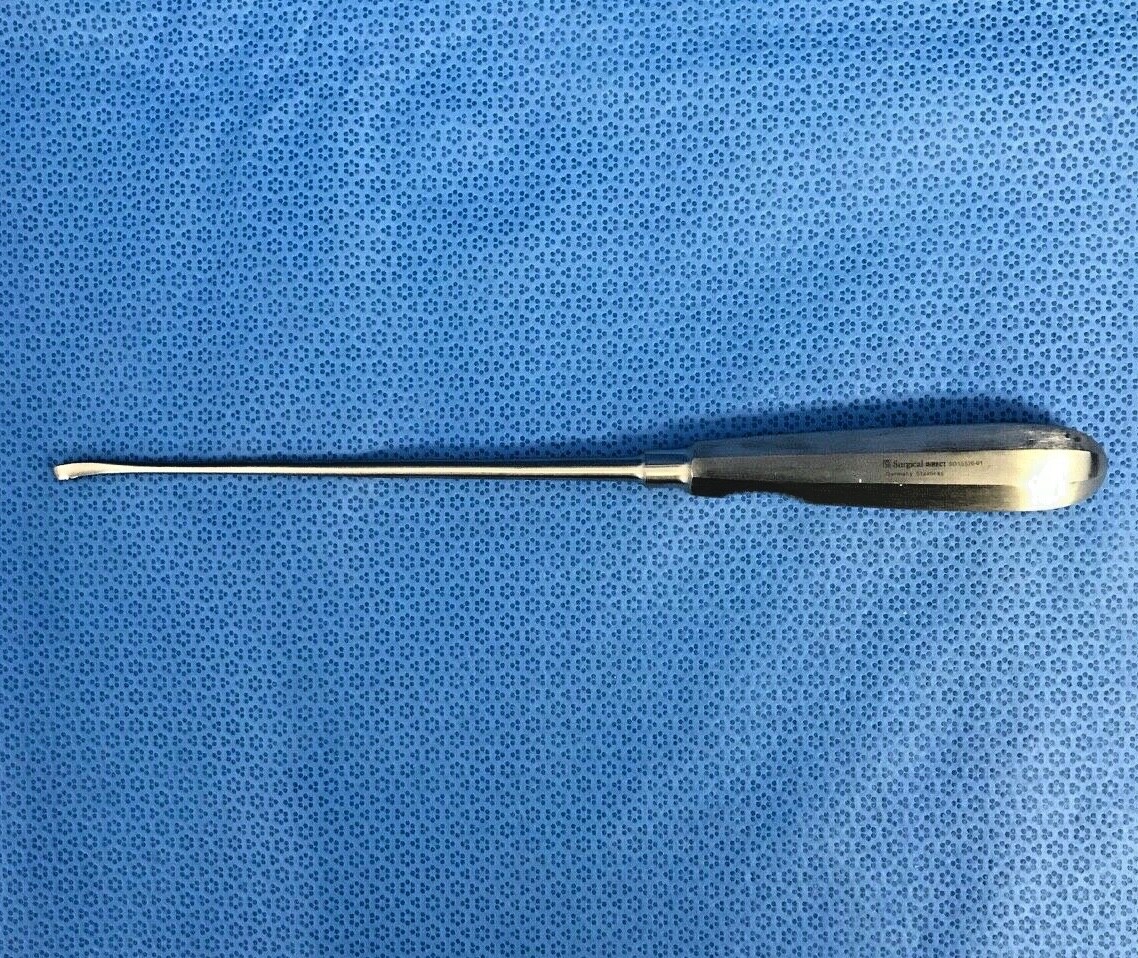 Surgical Direct SD15520-01 Size1 Sharp 10″ Oval Cone Curette Spine Neuro