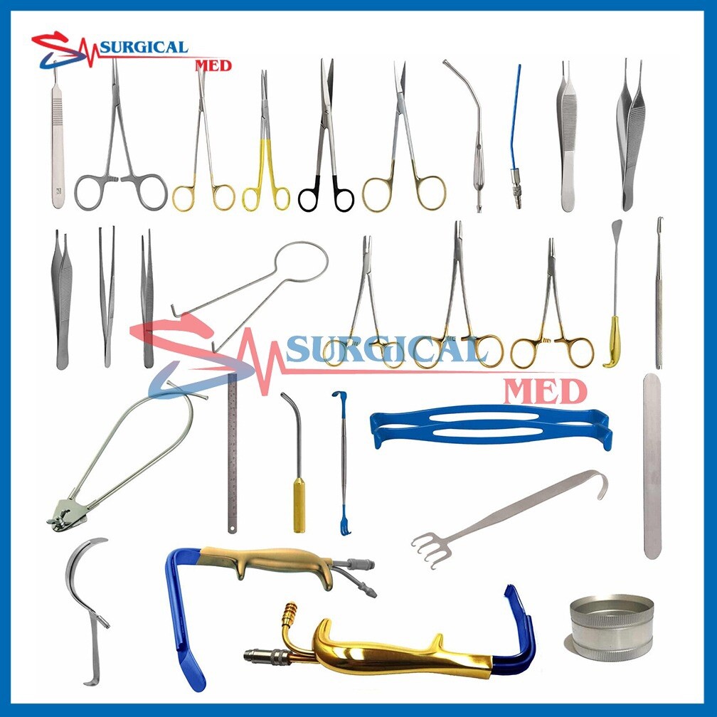 Breast Augmentation Set Of 38 Pcs , Plastic Surgery, Surgical Instruments