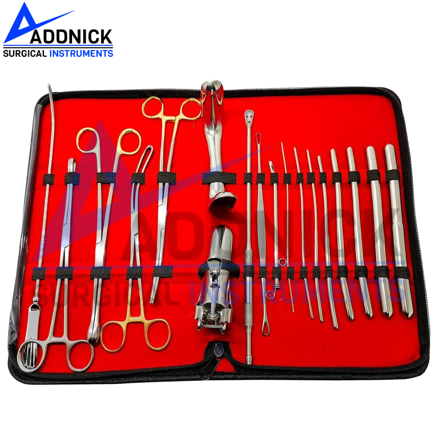 Basic Gynaecology Dilatation and Curettage DNC Kit Surgical Instruments Set