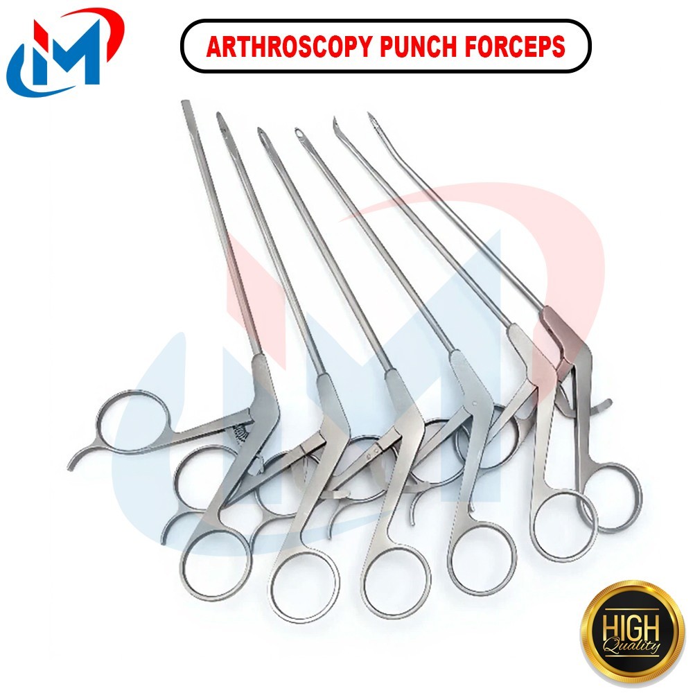 Arthroscopy Punch Forceps Set of 7 Pieces Orthopedics Instruments German Quality