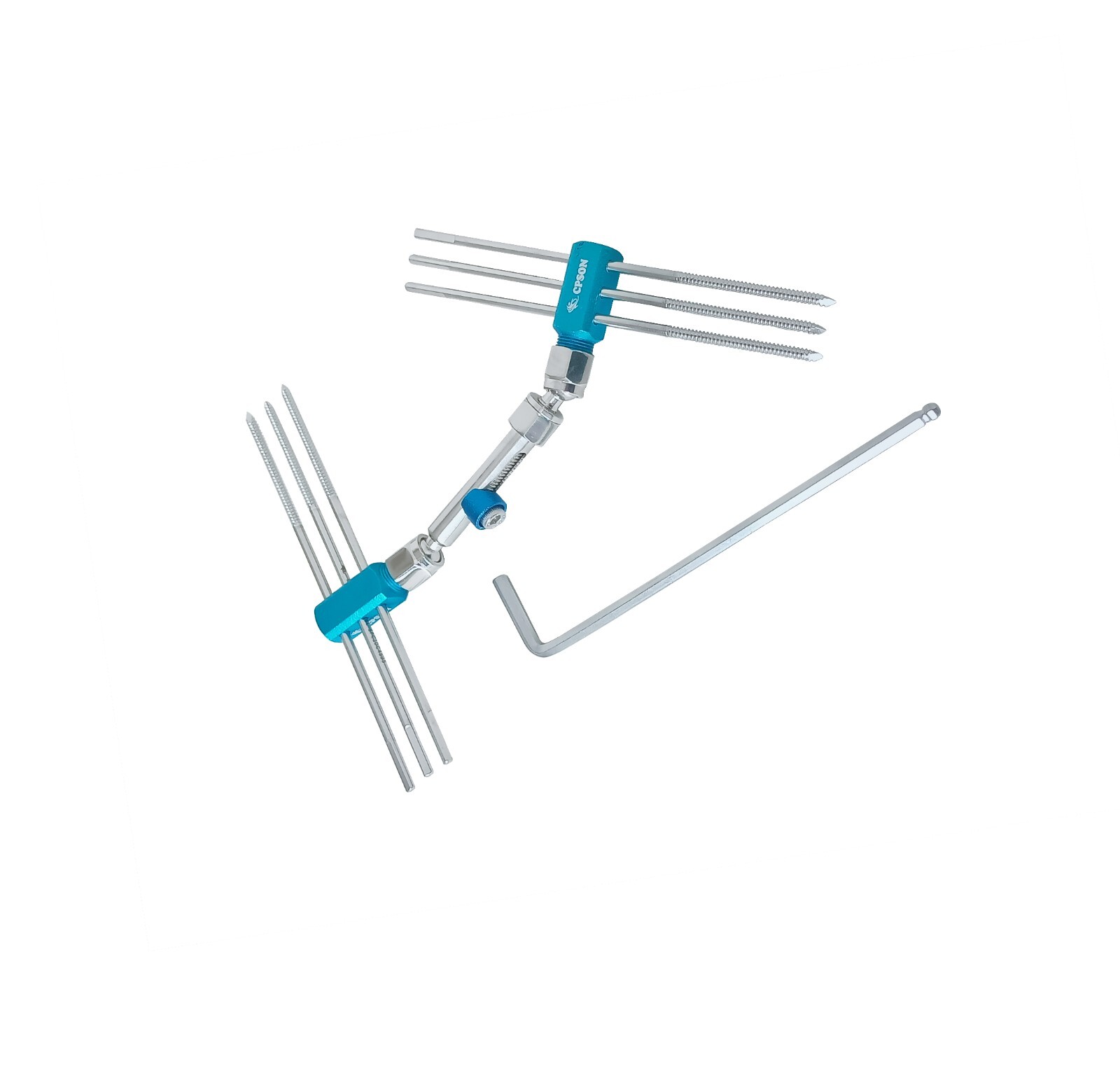 Orthopedic Fracture Surgery Colles External Fixator 145mm Set with Allen Key.