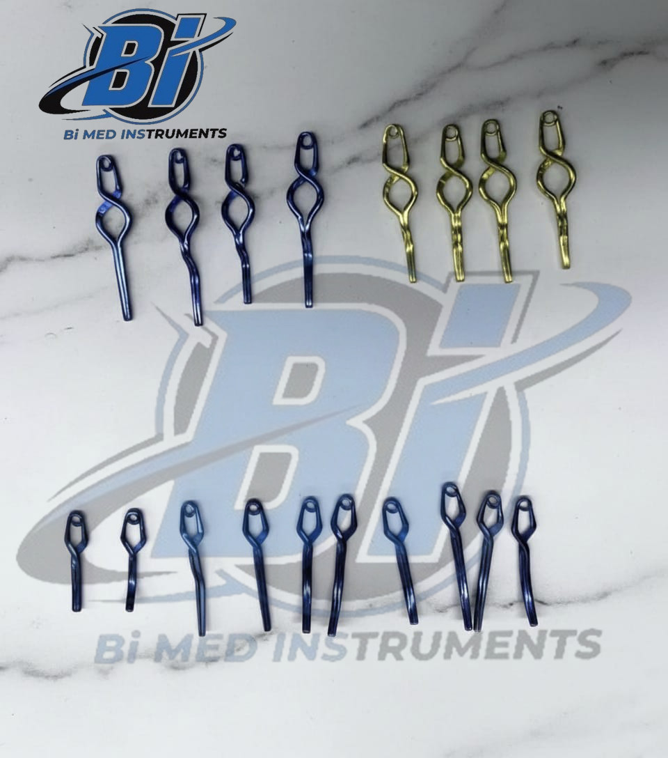 Neurosurgery Aneurysm Clip (Premium Titanium) In surgery Instrument 18 pieces