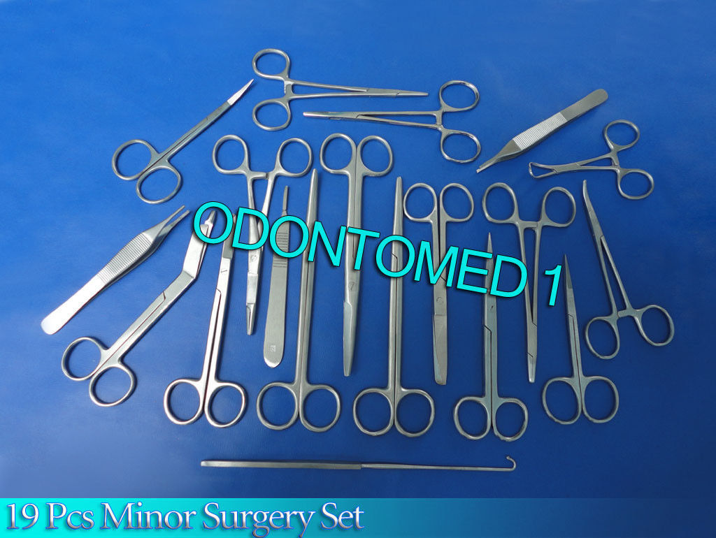 19 Pcs Minor Surgery Surgical Instruments Set