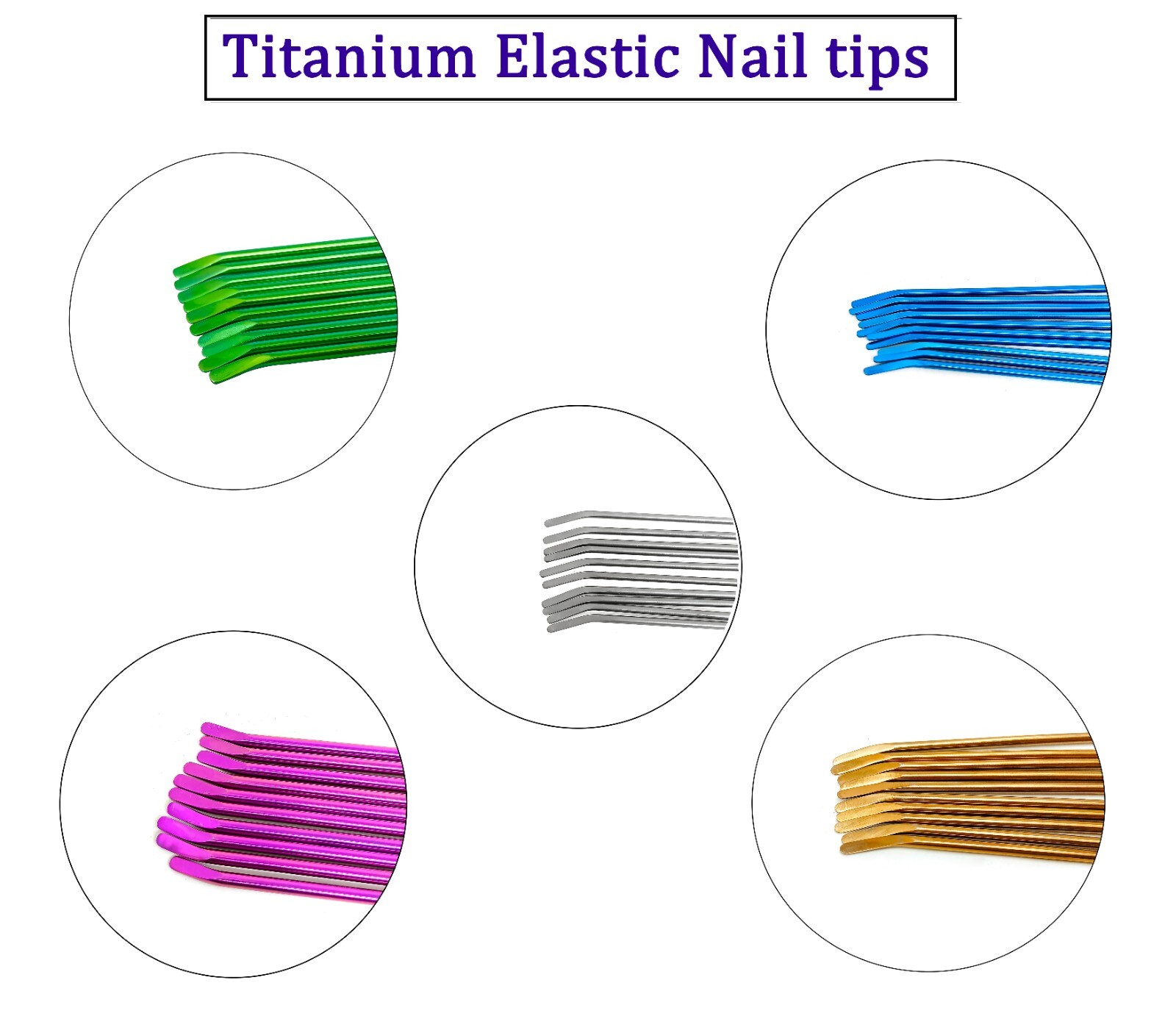 Titanium elastic nail pack of 50pcs veterinary surgical instrument