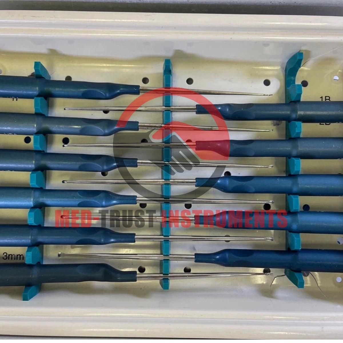 Set of 11 Codman MicroSect Curettes MIS Spine Curettes Cervical Neuro Orthopedic