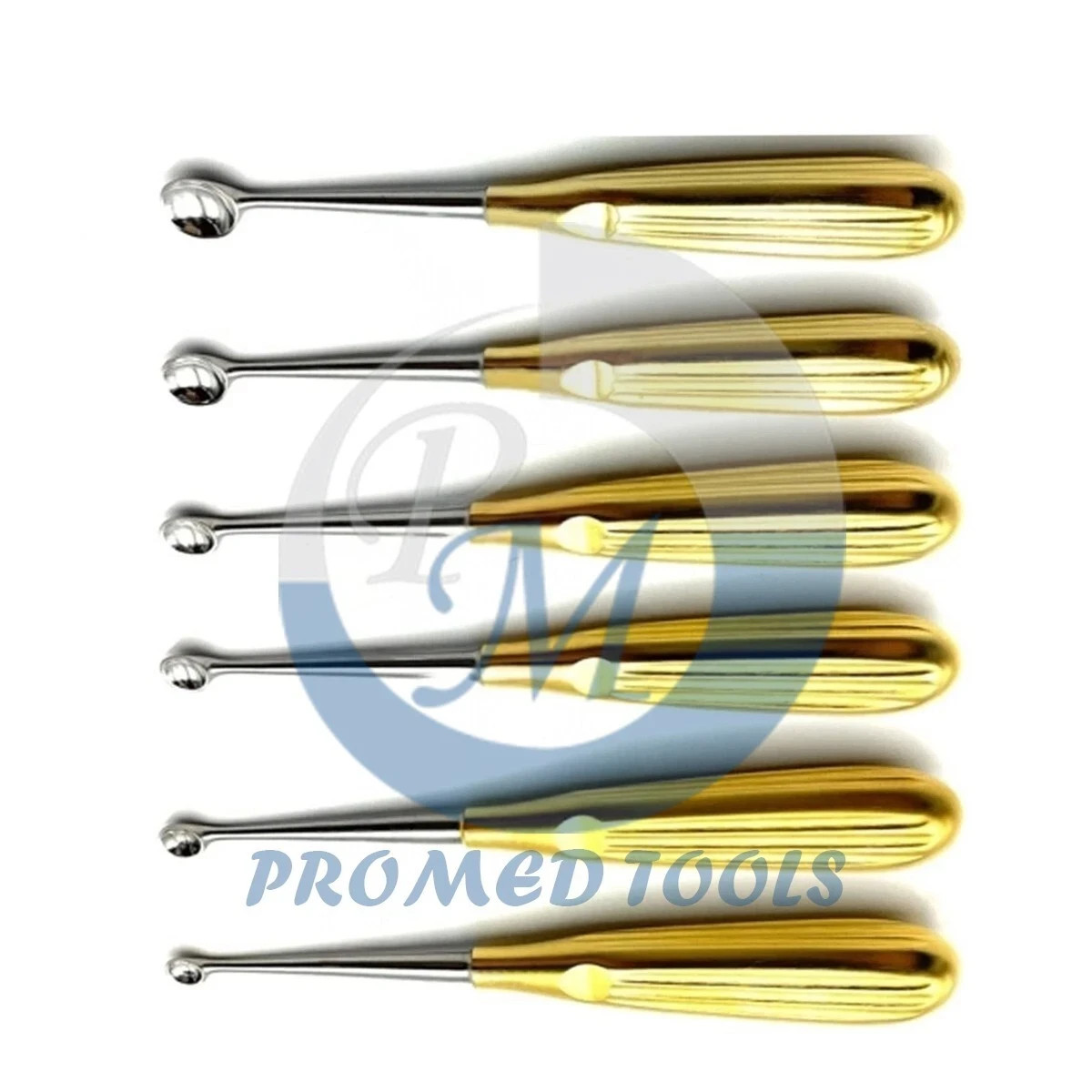 Spratt Brun Bone Curette 6 Pcs Set Straight 17 cm – Orthopedic Instruments