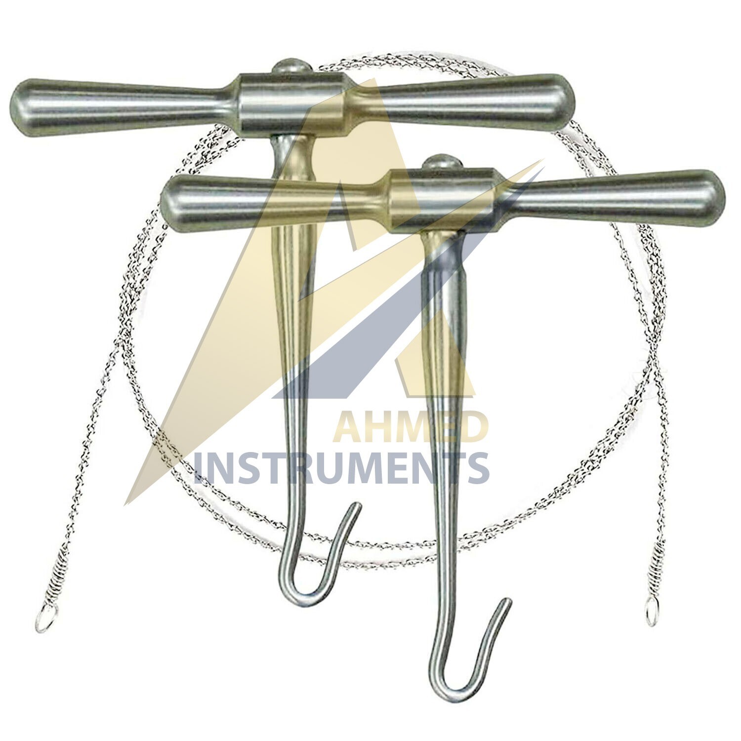 GIGLI Saw Set (2 Handles & 1 Wire) Surgical Neurology Orthopedic Instruments