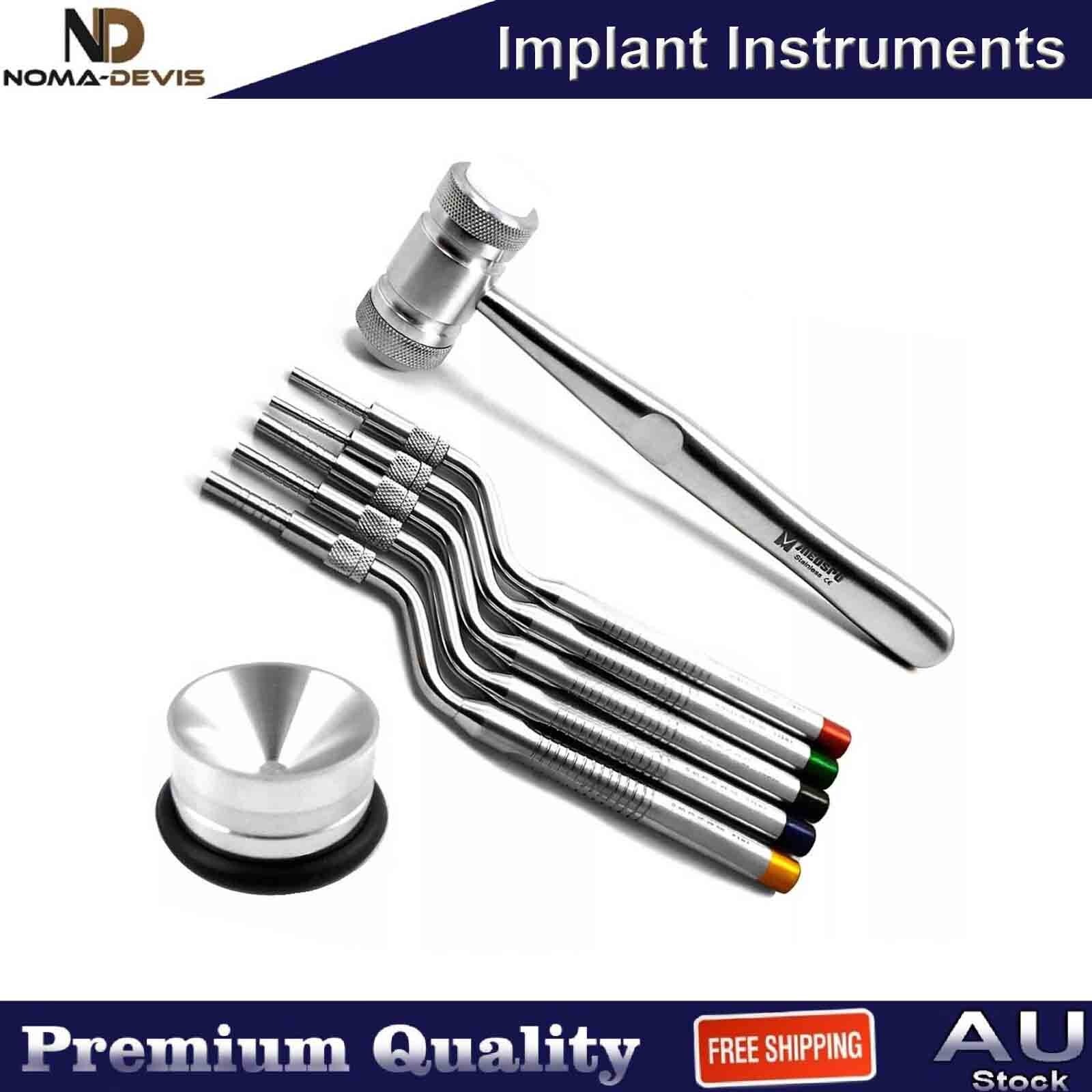 Surgical Implant Spreader Osteotome Bone Grafting Mallet Hammer Amalgam Mixing
