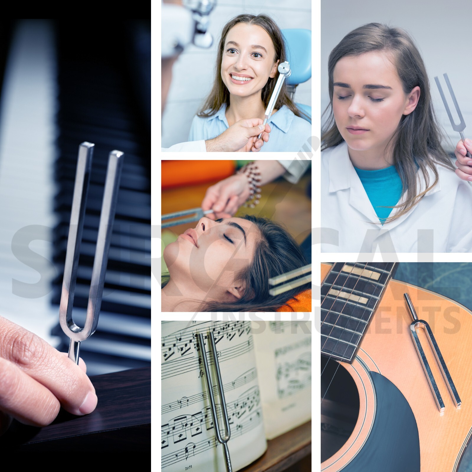 Tuning Fork Set of 5 – Medical Surgical Diagnostic Instruments A+Quality