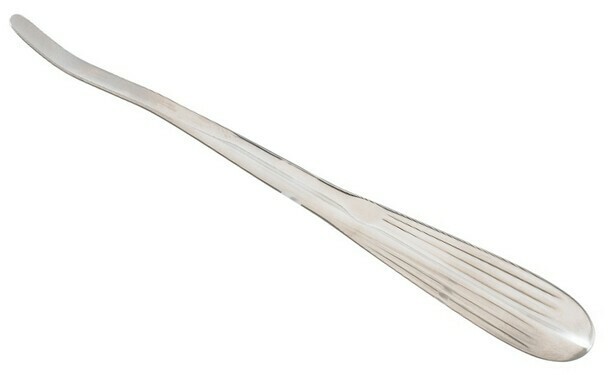 Crego Periosteal Elevator, 8.0″, Slightly Curved, 7 mm Wide Blade, Stainless
