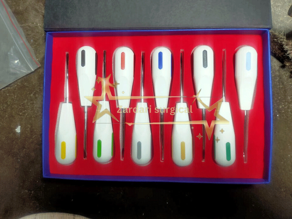 Luxator Periotome Dental Surgical Set of 10 PDL Elevator in Silver Root