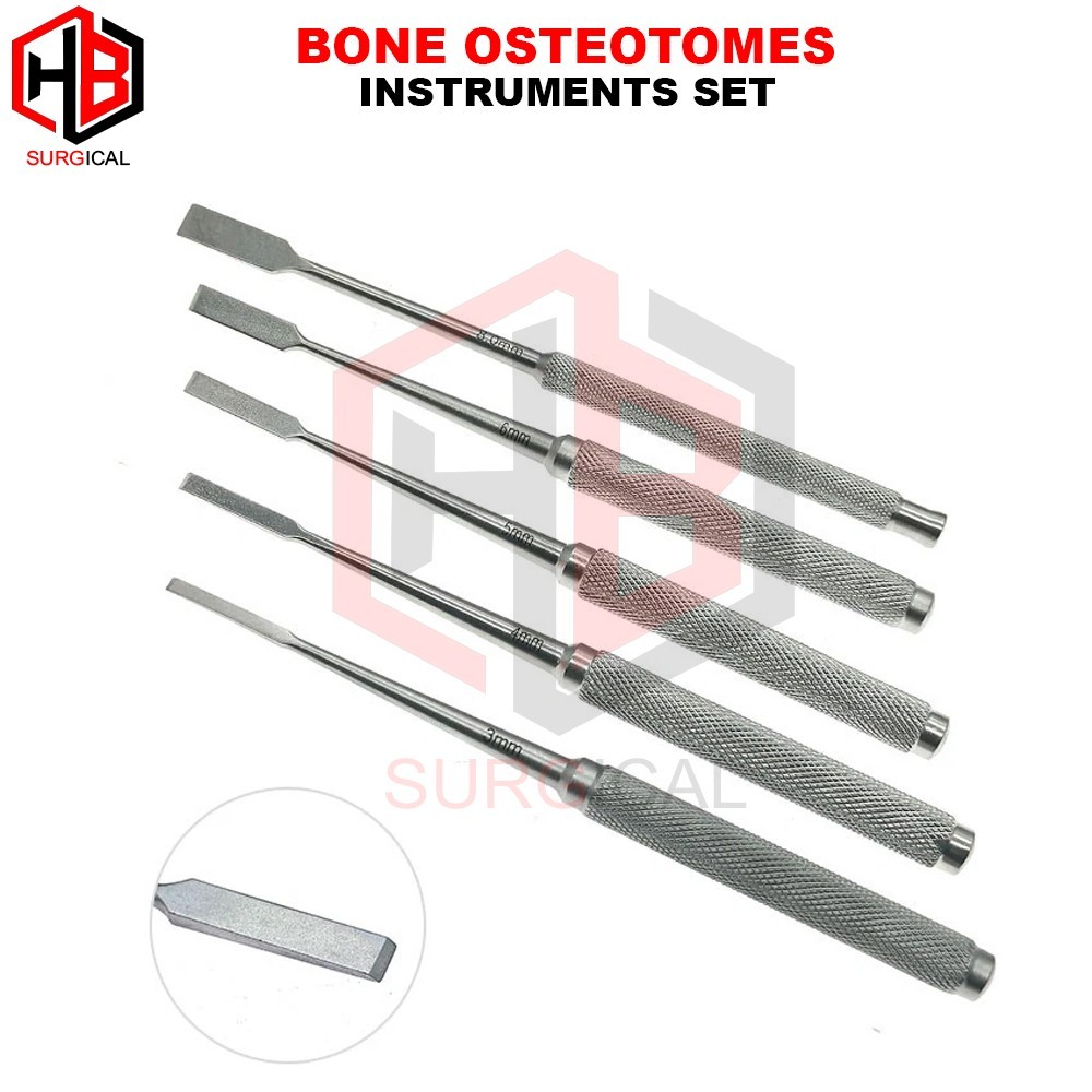 Bone Osteotomes set Stainless Steel Veterinary Orthopedics Instruments