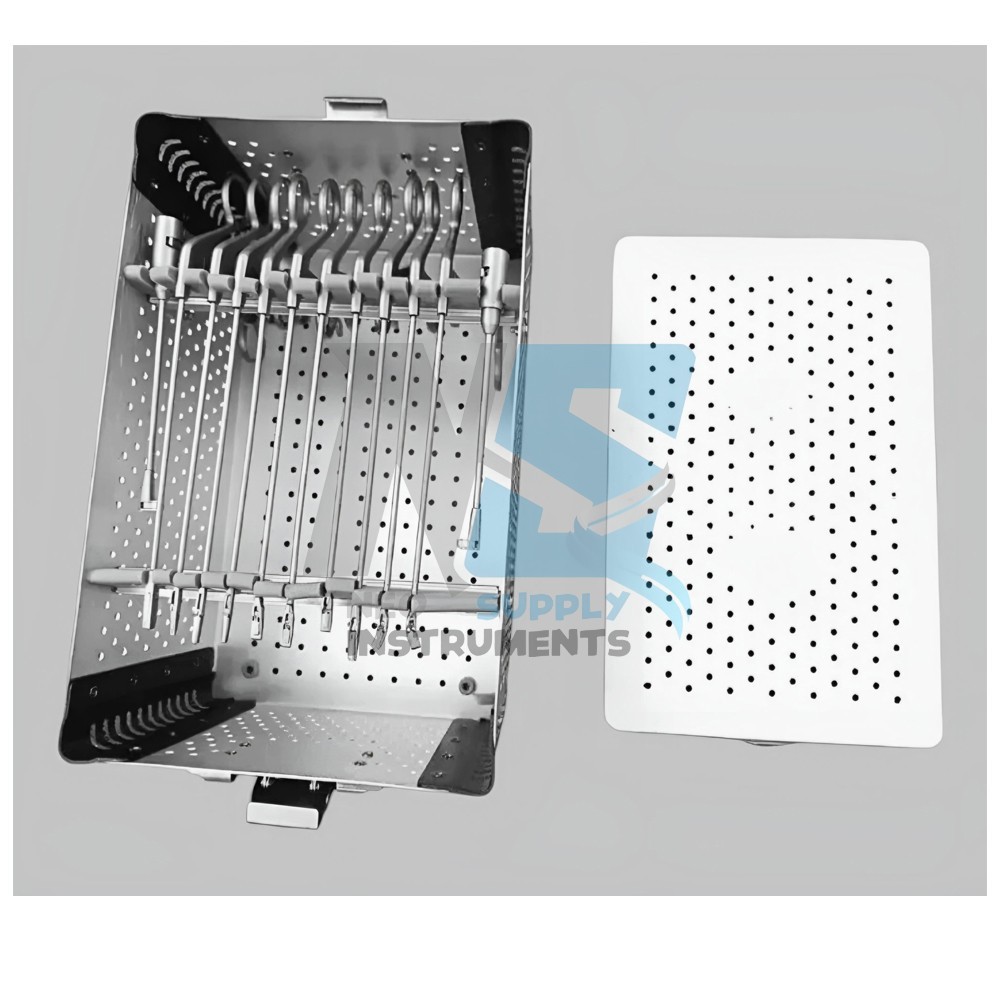 Arthroscopy Forceps Set of 10 Pcs With Sterilization Box Knee Arthroscopy