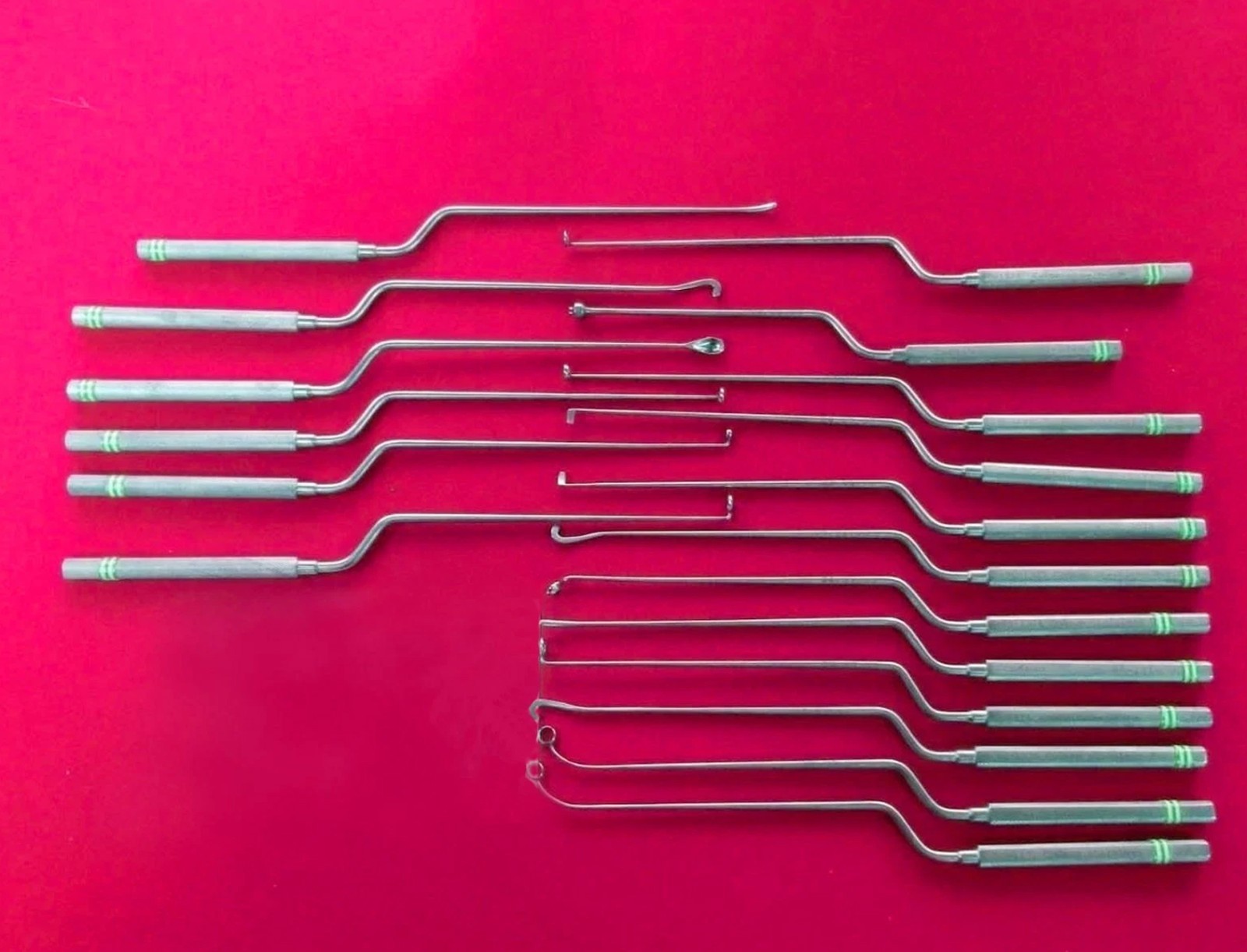 E3330 Codman 19 Pcs Set Hardy Transsphenoidal Bayonet-Instrument