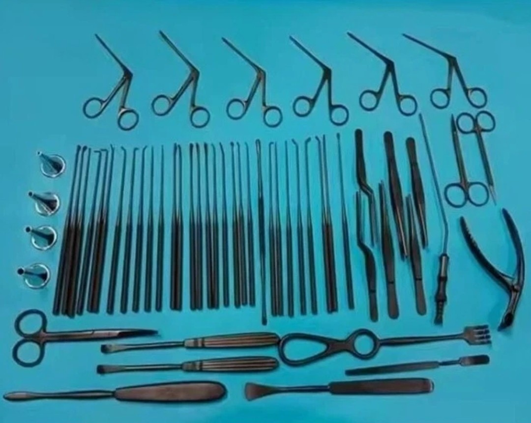 ENT Surgical Set 58 Pcs Tympanoplasty Instruments Micro Ear Surgery Kit