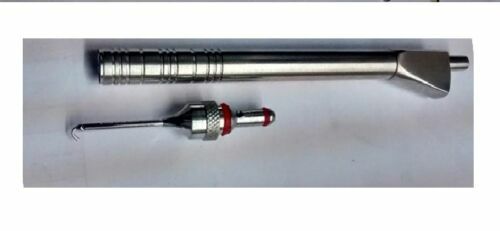 SS I/A Irrigation Aspiration Handpiece 125 Angled Tip Ophthalmic Premium Grade