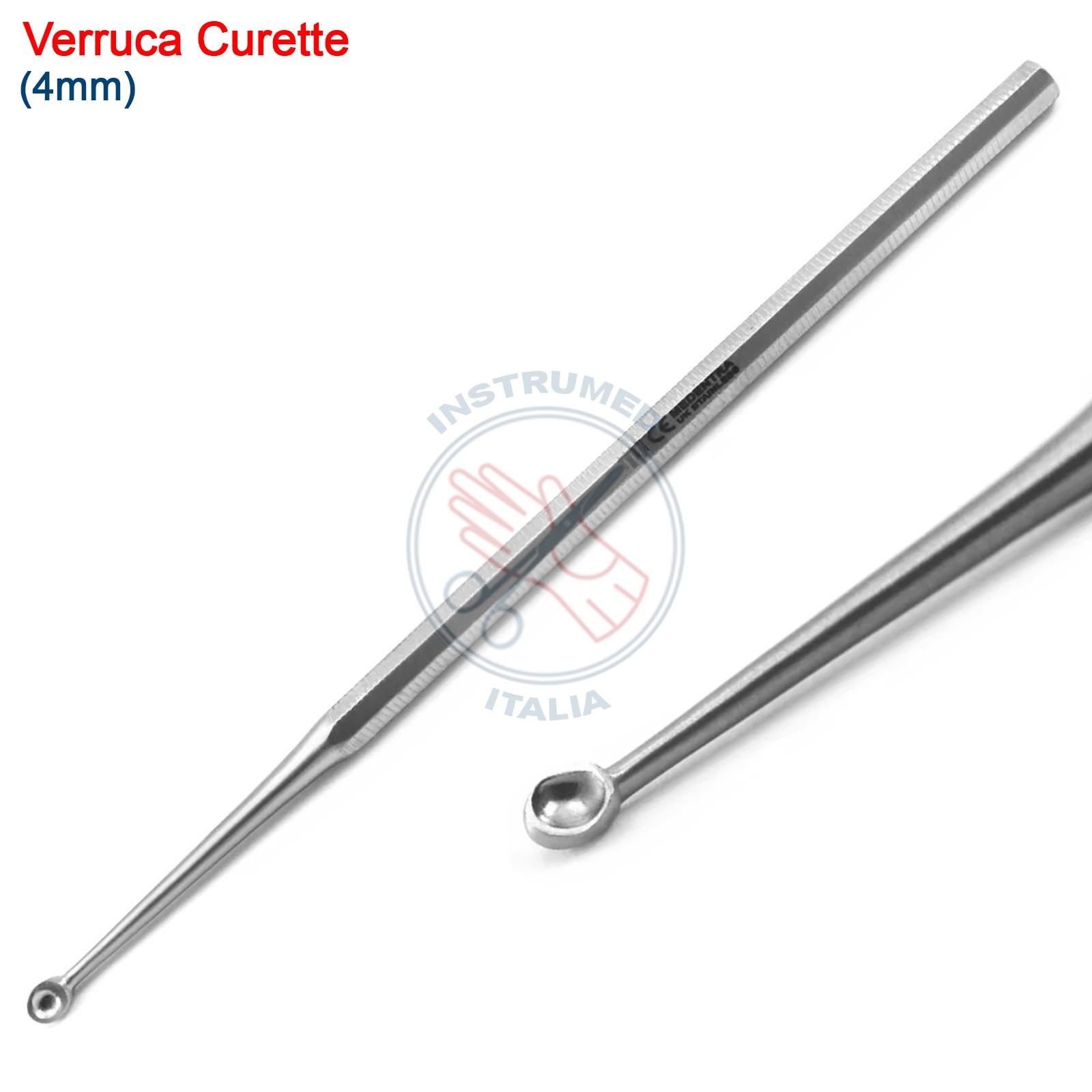 Dermatology Wart Curette Skin Treatment Podiatry Tools 4mm