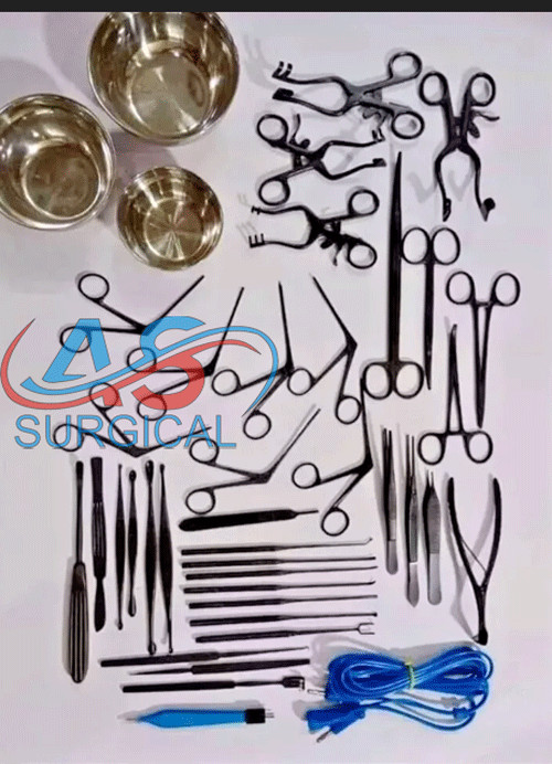 New Tympanoplasty micro ear surgery surgical instruments Set 43 Pcs black coated