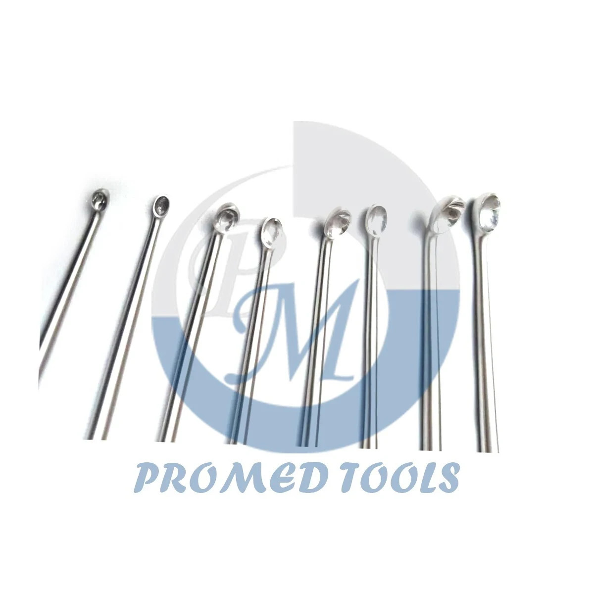 Volkmann Bone Curette Set 8 Pcs Surgical Orthopedic Instruments with Case Box