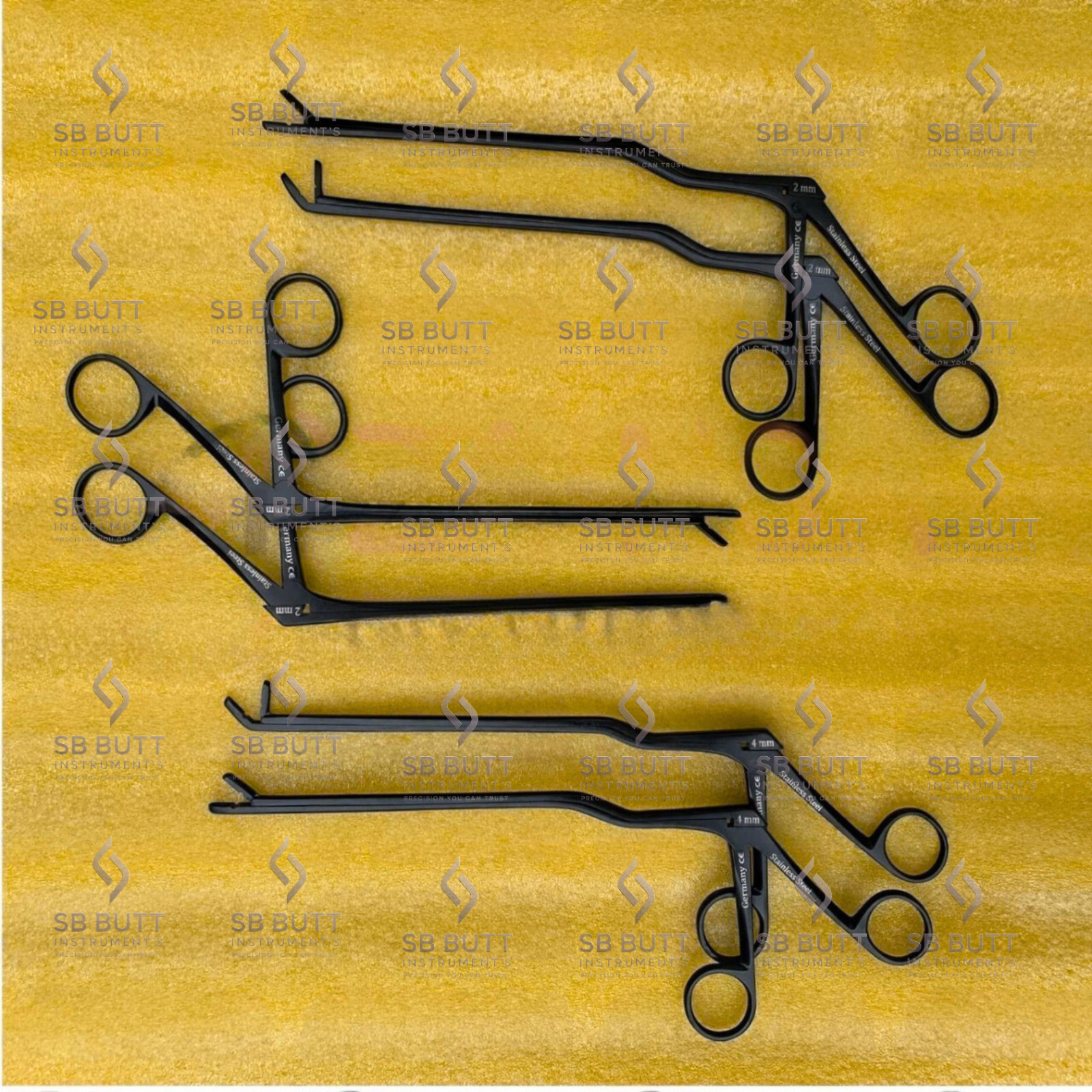 Laminectomy Intervertebral Rongeur Set of 6 Pcs, Orthopedic Bayonet Bone Rangers