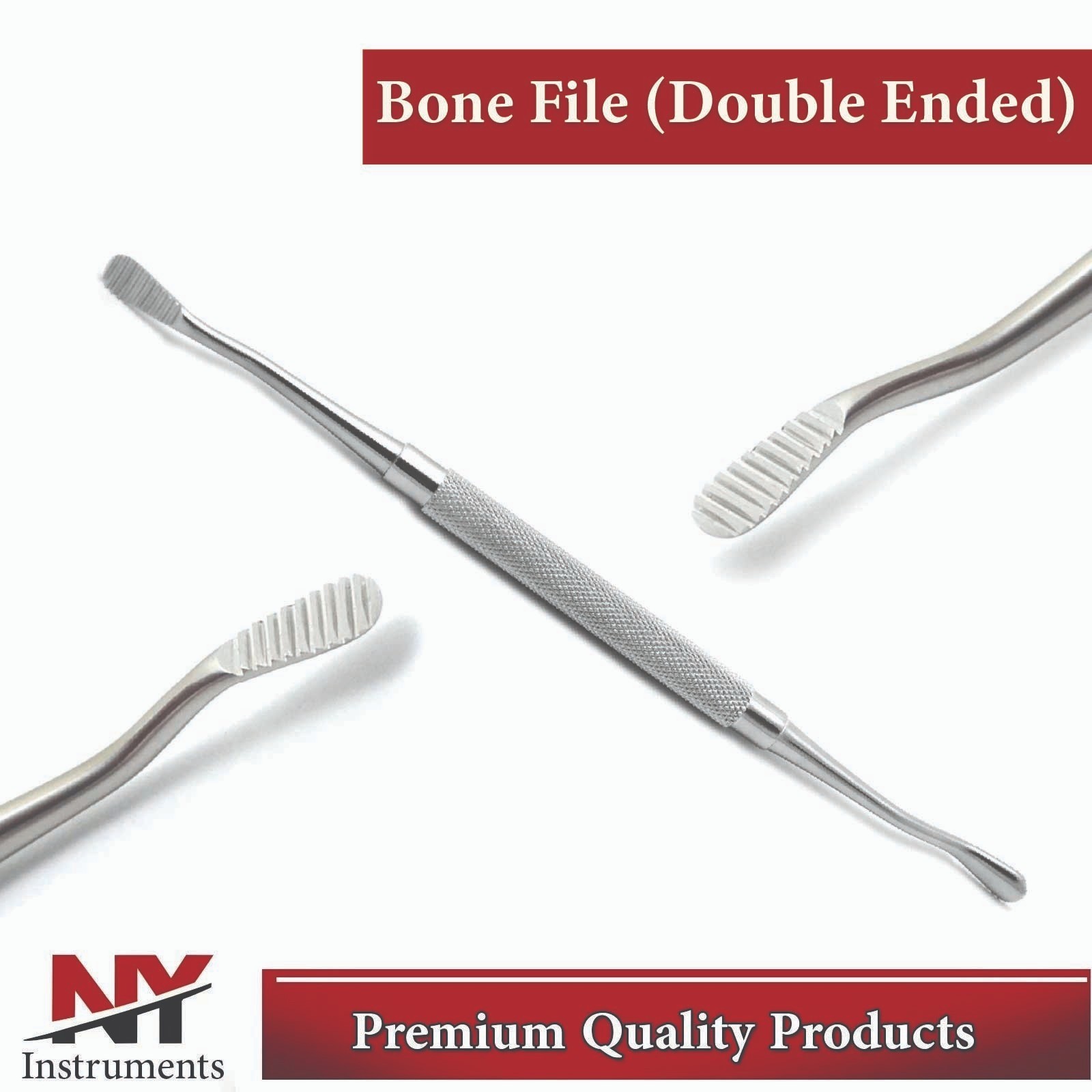Dental Medical Instruments Bone File Filler Cross Cut Straight Shaping BEADEN®