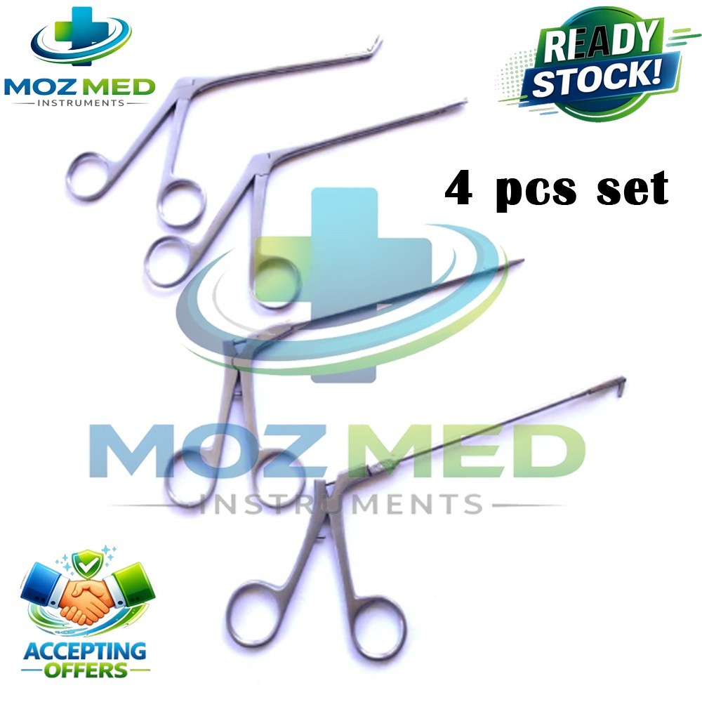 Fess Instruments Set of 4 Pcs For Sinus Endoscopic Surgery ENT Instruments