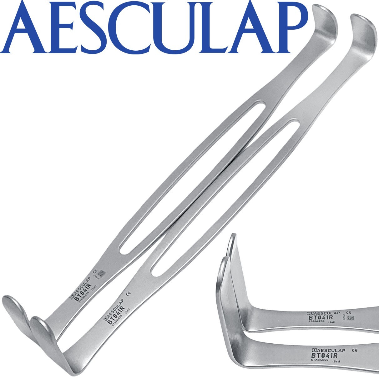 Aesculap BT041R Set Of 2 Orthopedic Ortho Double Ended US Army Retractor 8.5″