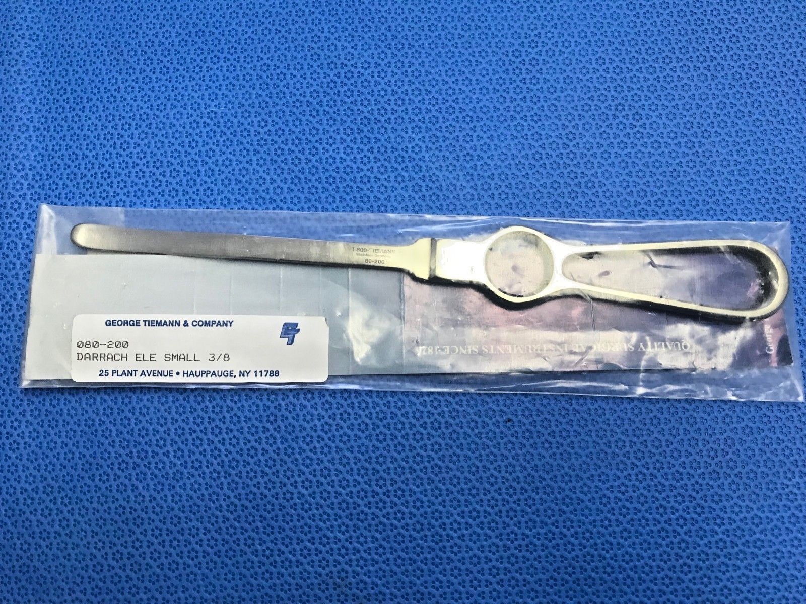 George Tiemann 080-200 Darrach Elevator Small 3/8” Orthopedic