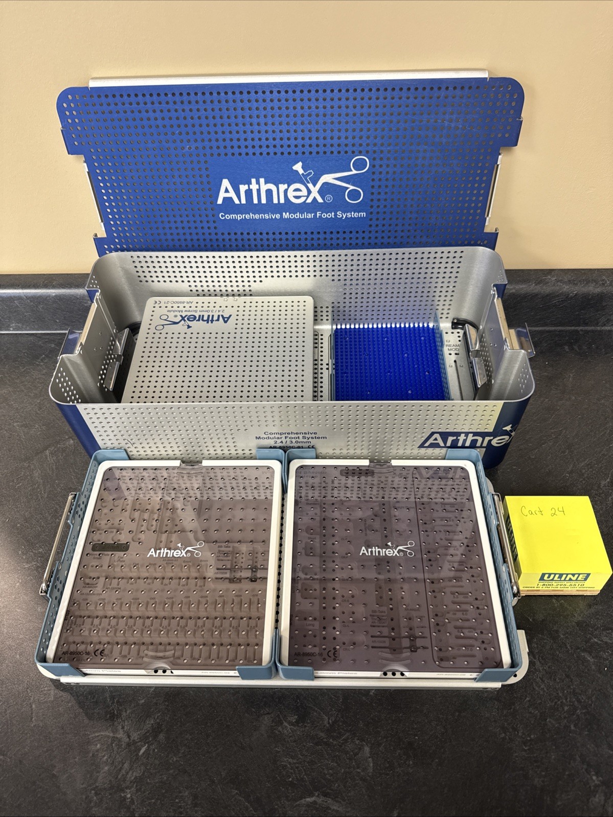 ARTHREX Comprehensive Modular Foot System Instrument Set Case Only