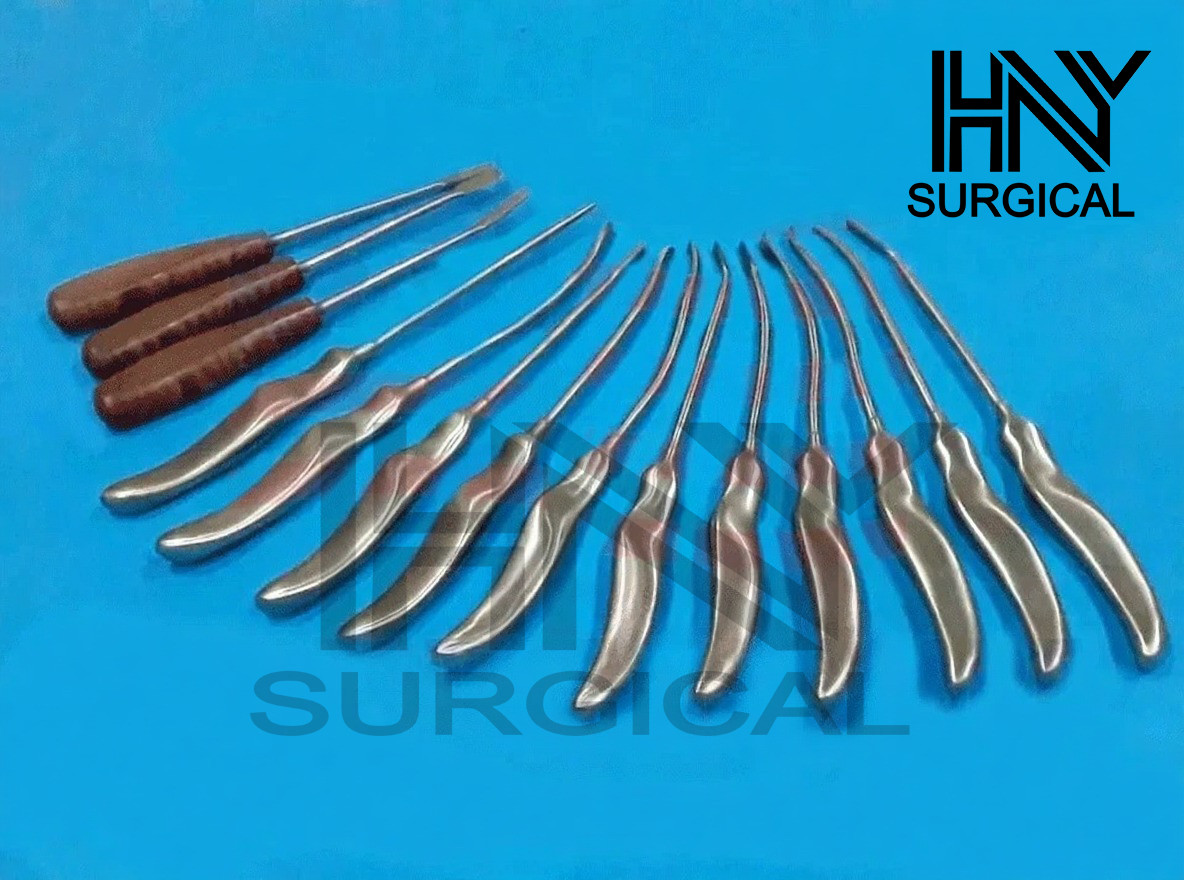 Daniel Endoscopic Forehead Lift Dissectors Facial Plastic Surgery Set Of 14 Pcs