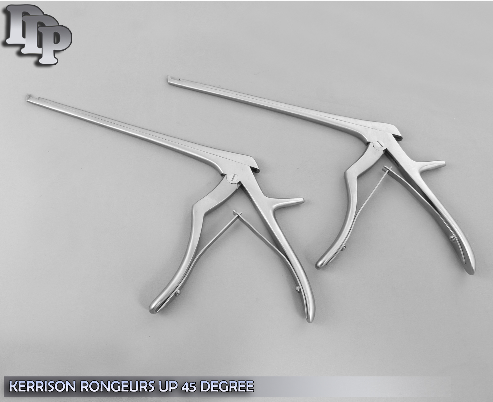 Set Of 2 Kerrison Rongeur 7″ Shaft 4mm + 5mm 45° Up Bite Orthopedic Instruments