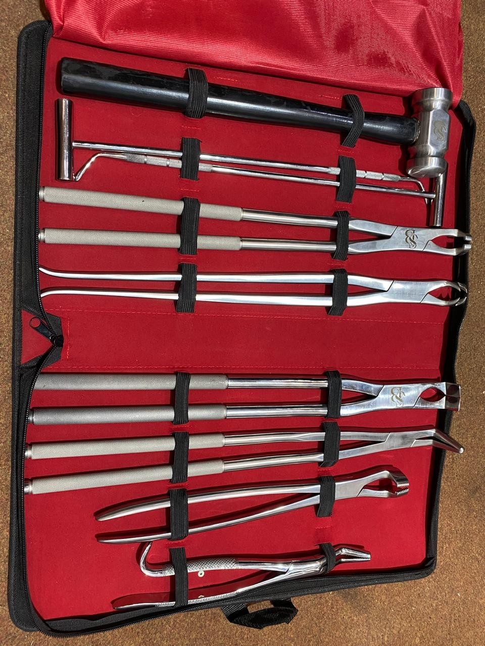 Equine Dental Complete Buccotomy Set Veterinary Tooth Extraction Kit for Horses