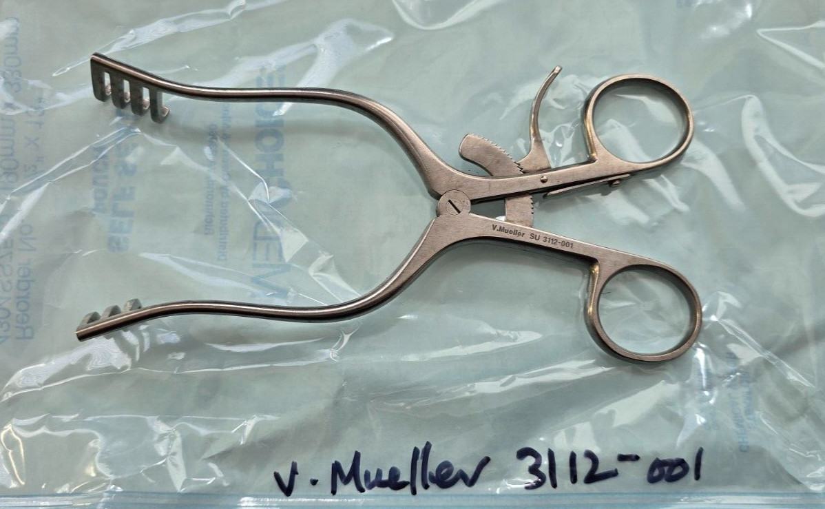 V.Mueller 3112-001 Surgical Weitlaner Retractor 6.5″ Blunt 3×4 Prongs