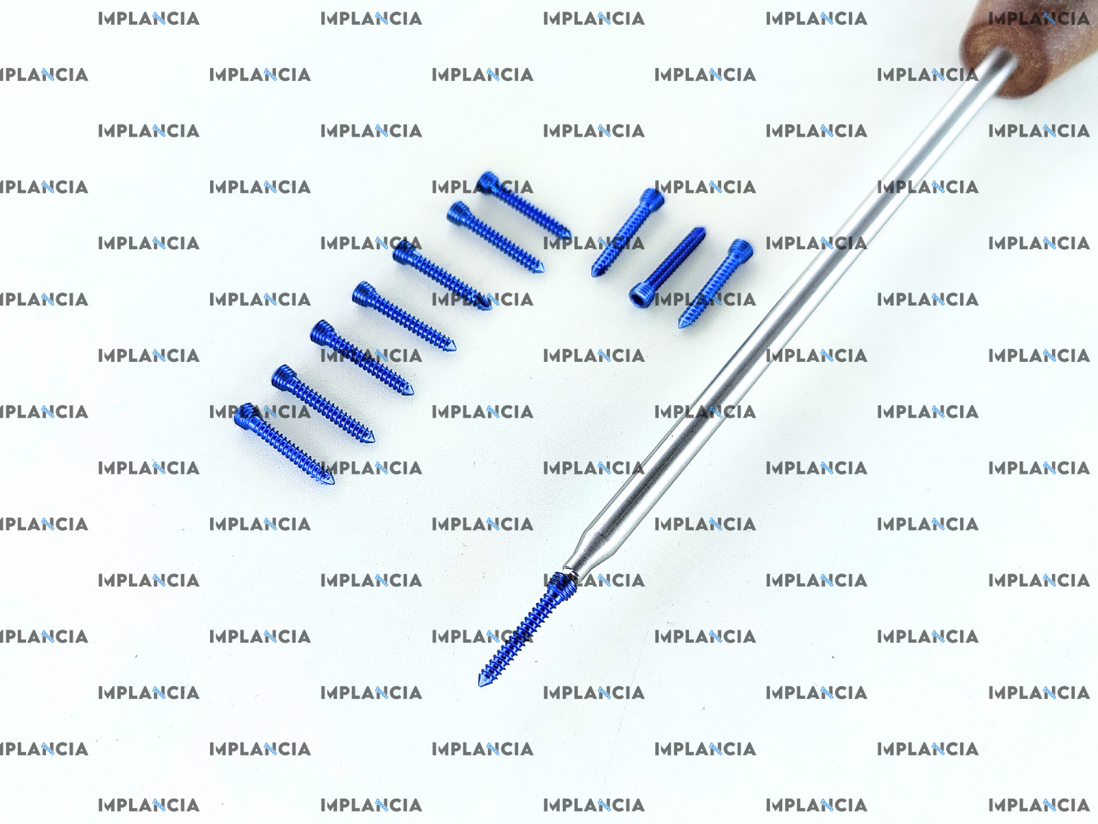 AO Locking 2.4mm Star Head Self-Tapping Screw & Screwdriver Set 100 Pcs Titanium