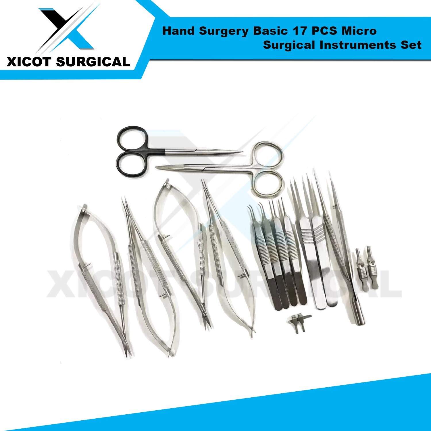 Hand Surgery Basic 17 PCS Micro Surgical Instruments Set